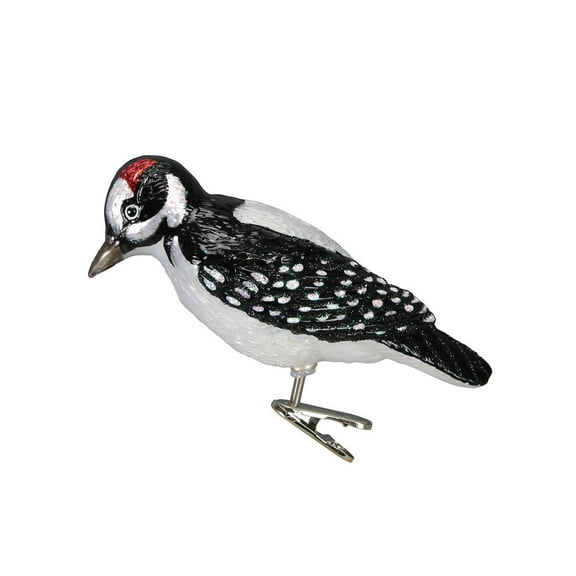 Old World Christmas Bird Watcher Collection Glass Blown Ornaments for Christmas Tree Woodpecker
