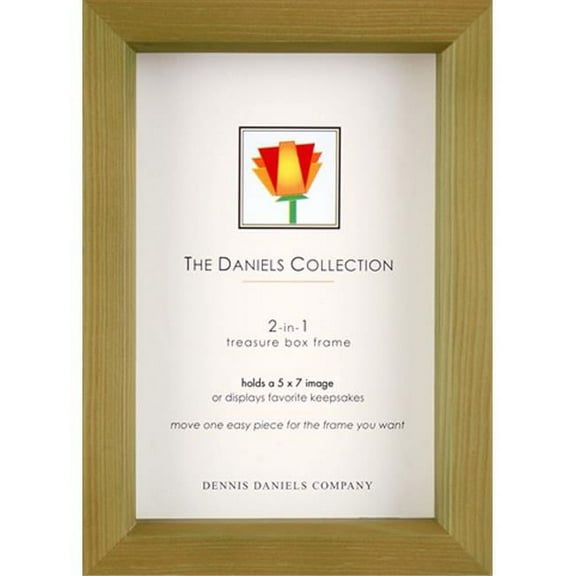 Olive-green 5x7 2-in-1 box one-half inchin deep for your print or collectibles by Dennis Daniels - 5x7
