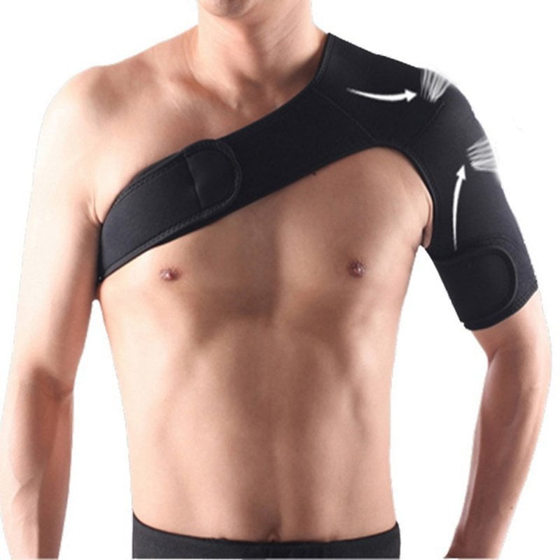 Shoulder Brace for Men Women, Adjustable Elastic Shoulder Compression Sleeve Wrap for Torn Rotator Cuff Support Tendonitis Dislocation Bursitis