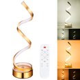thumbnail image 3 of Lámpara De Mesa Led Espiral Moderna Lámpara De Escritorio Led Curva Regulable Inteligente Diseño Minimalista Contemporáneo Luz Blanca Cálida Lámpara De Modelado Led De Acrílico Methold HA025719-06, 3 of 6