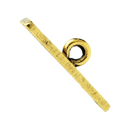 - Nunn Design Toggle Clasp, Hammered Toggle Bar 19.2mm, 1 Piece, Antiqued Gold