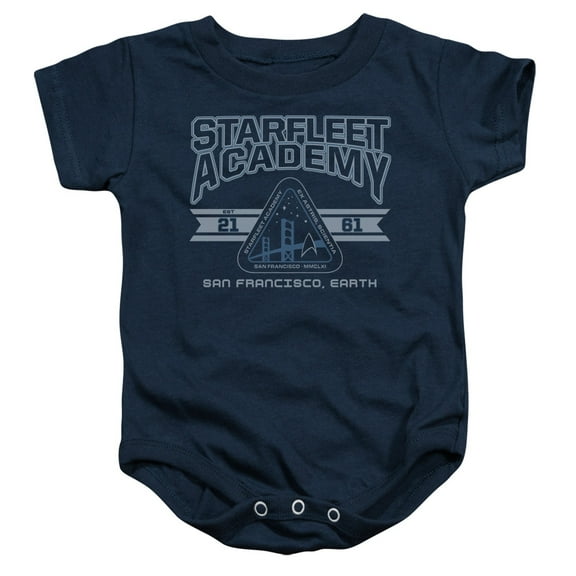 Star Trek Baby Boys' Starfleet Academy Earth Bodysuit 0 - 6 Months Navy