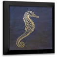 thumbnail image 1 of Murdock, Ramona 12x12 Black Modern Framed Museum Art Print Titled - Golden Seahorse, 1 of 5