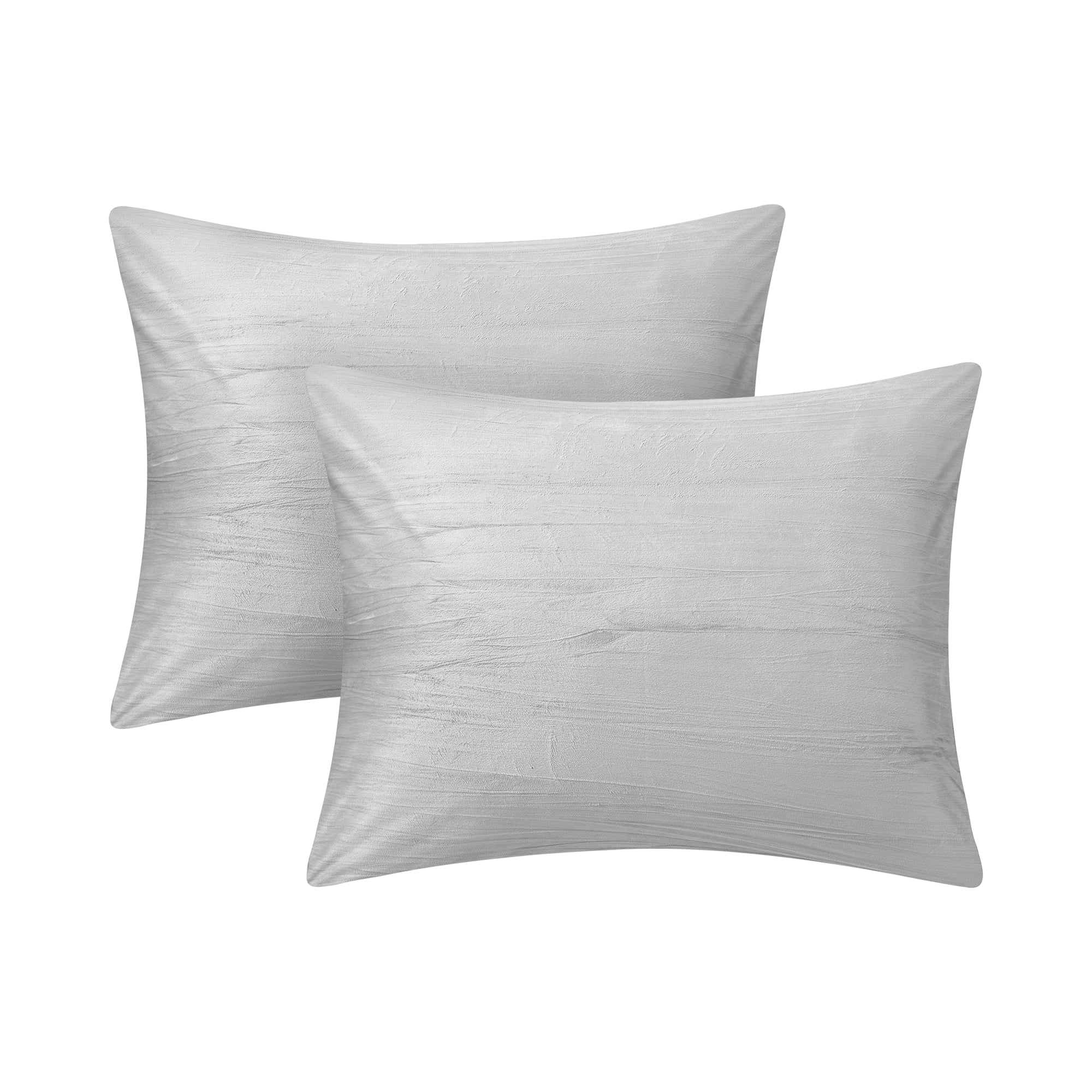 Mainstays 11-Piece Bed in a Bag Comforter Set with Sheets, Gray Crushed Velvet, Full, Unisex