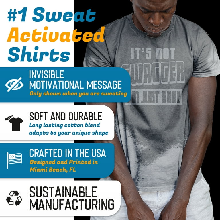 Sweat Activated T Shirts Men Plus Size With Motivational Messages For Gym Workout Theme it's Not Im Sore 3XL - Walmart.com