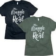 thumbnail image 1 of Tees2urdoor The Struggle is Real T-Shirt, Adult X, Heather Military Green, 1 of 5