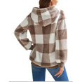 thumbnail image 5 of Women's Sherpa Pullover Sweatshirt Faux Fleece Quarter Zip Hoodie Double Fuzzy Hoodies with Pockets, 5 of 7
