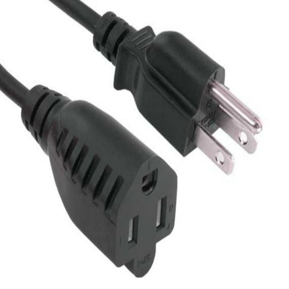 SANOXY Cables and Adapters; 3ft Outlet Saver Power Extension Cord (NEMA 5-15P to NEMA 5-15R)