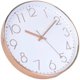 thumbnail image 3 of Silent Wall Clock Quality Quartz, Round Easy to Read Silent Wall Clock GOLD, 3 of 4