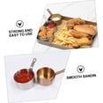 thumbnail image 5 of Sartén de acero inoxidable para salsa, tazas para condimentos con tapas, platos de soja, cuchara rociadora, ketchup, guarnición, olla medidora, sartén pequeña, 2 uds., 5 of 5