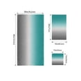 thumbnail image 4 of Teal Grey Ombre Bath Towels for Bathroom Set,Luxury Microfiber Towels Gifts for Women,Beach Kitchen Hand Hair Face Towel and Dish Washcloth,Turquoise Gradient Modern Abstract Art Towels+Set, 4 of 7