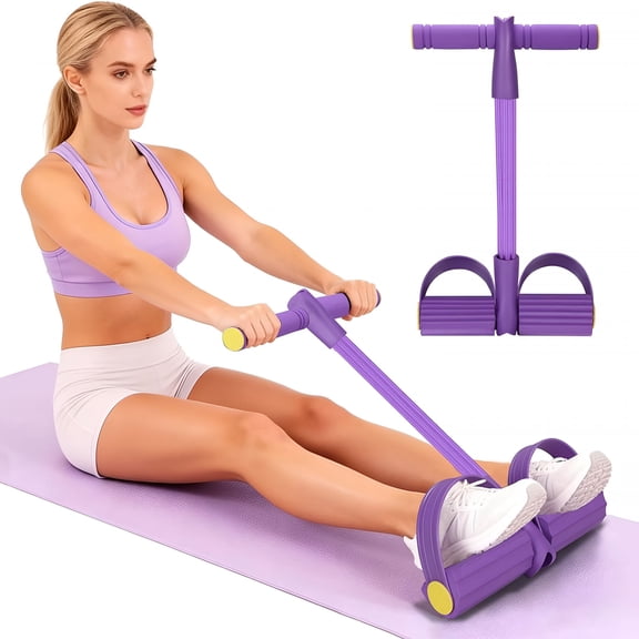 BESTSKY Resistance Bands with Handles 6 Tube Multifunction Tension Rope,Sit-Up Exercise Equipment with Foot Pedals and Handles,Pedal Resistance Band for Abdomen,Waist,Arm,Leg