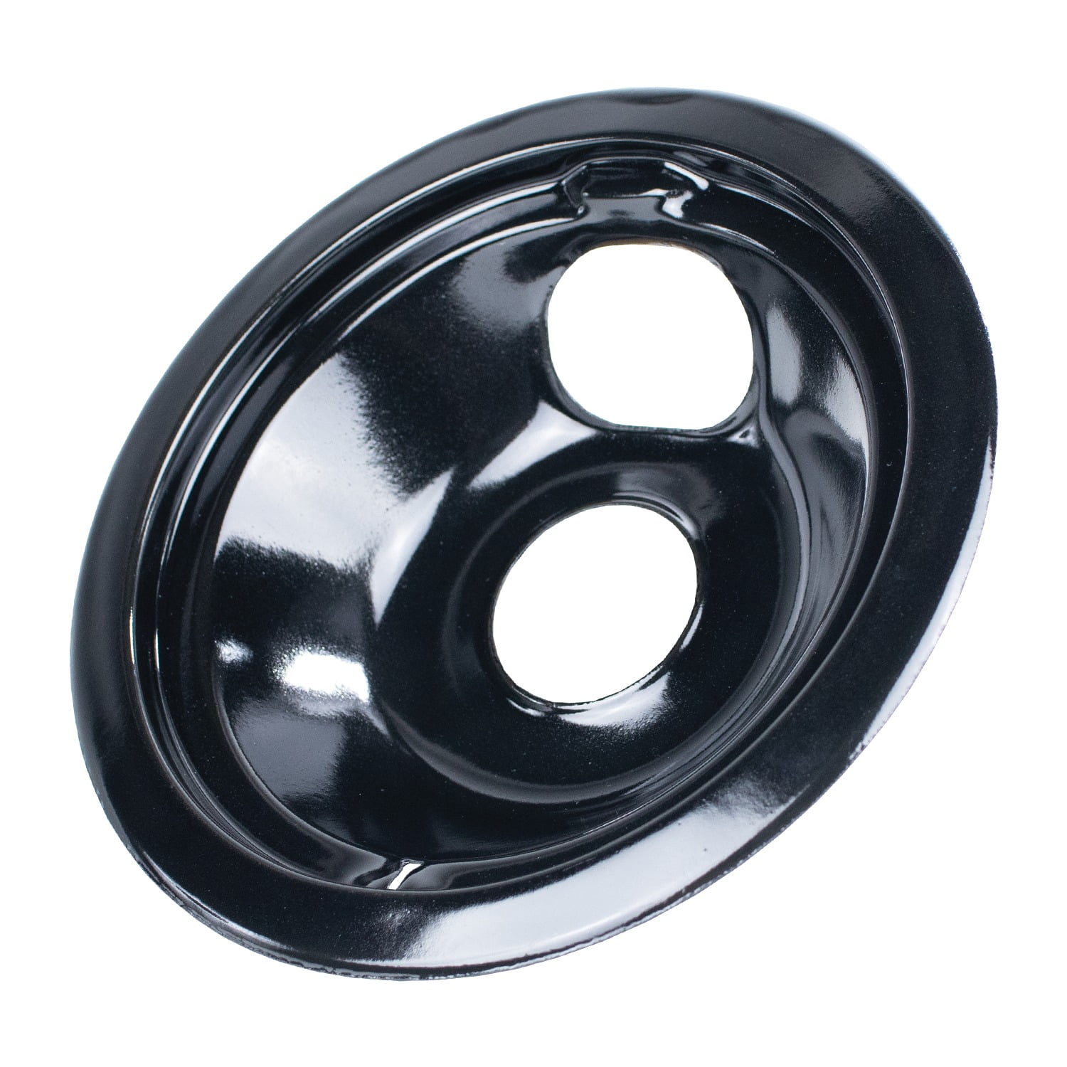 Certified Appliance Accessories 50002-B Black Porcelain Style B 2 Large 8" & 2 Small 6" Replacement Drip Bowls For GE & Hotpoint Electric Ranges