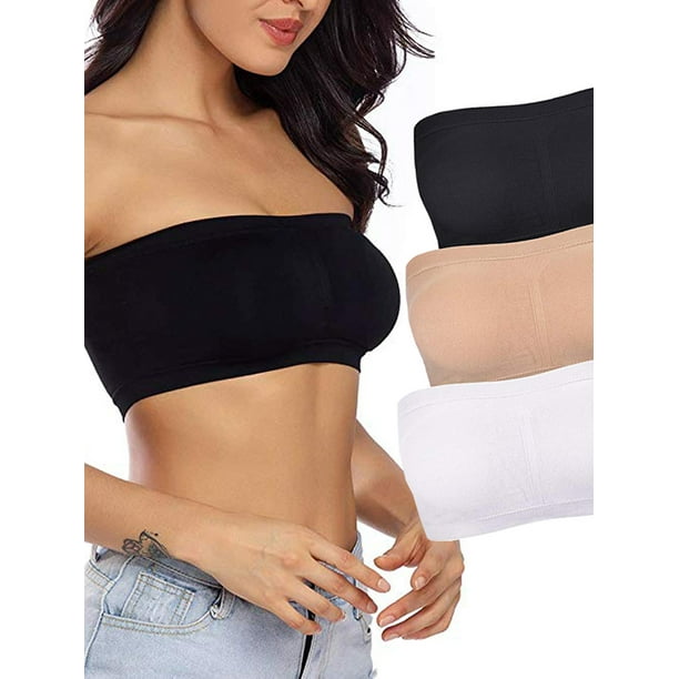 Female Boob Tube Top, Solid Color Bra Underwear Chest Wrap for Women, S/M/L/ XL/XXL/XXXL 