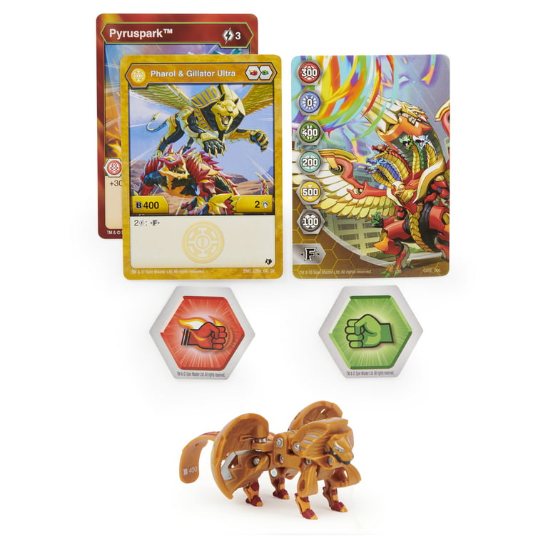 Bakugan Ultra, Fused Pharol x Gillator, 3-inch Tall Armored Alliance  Collectible Action Figure and Trading Card 