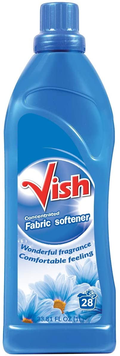 VISH Blue Concentrated Laundry Softener, Fabric Softener Liquid, unti Wrinkle Guard, Fresh Smell, Fabric Conditioner, Laundry Softener Liquid 25.36 FL Oz