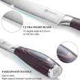thumbnail image 2 of Slicing Carving Knife - PAUDIN Razor Sharp Sashimi Knife, 8 Inch Nonstick Sushi Knife, High Carbon Stainless Steel Kitchen Knife with Ergonomic Handle, 2 of 8