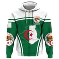 thumbnail image 3 of Sudadera con capucha y cremallera con el emblema nacional argelino y la bandera de Argelia para hombre, ropa informal deportiva para niños, 3 of 5