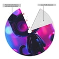 thumbnail image 2 of Picia Neon Toy Cat Reflections Print Christmas Tree Skirt , Christmas Tree Skirt Ornaments for Merry Christmas Holiday Party Decorations Indoor Outdoor-48", 2 of 7