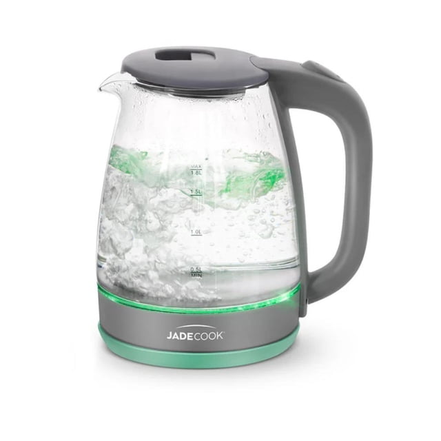 Hervidor eléctrico de 1.8 L con diseño de vidrio, luz LED y apagado automático C0592-00 Jade Cook