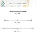 thumbnail image 6 of CHICOLOGY CURTAIN ROD ISAK SATIN NICKEL 1 1/8-INCH 48 to 86 inches, 6 of 7