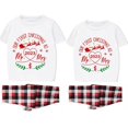 thumbnail image 1 of Pijamas de Navidad a juego para parejas, conjunto de ropa de dormir corta DIY para primera o segunda Navidad, 2023, 1 of 3