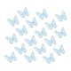 thumbnail image 1 of Uxcell 20Pcs Adornos de Apliques de Mariposa, Parches de Organza de Doble Capa de 2.4 pulgadas para Vestido de Boda Sombrero, Azul Claro, 1 of 6