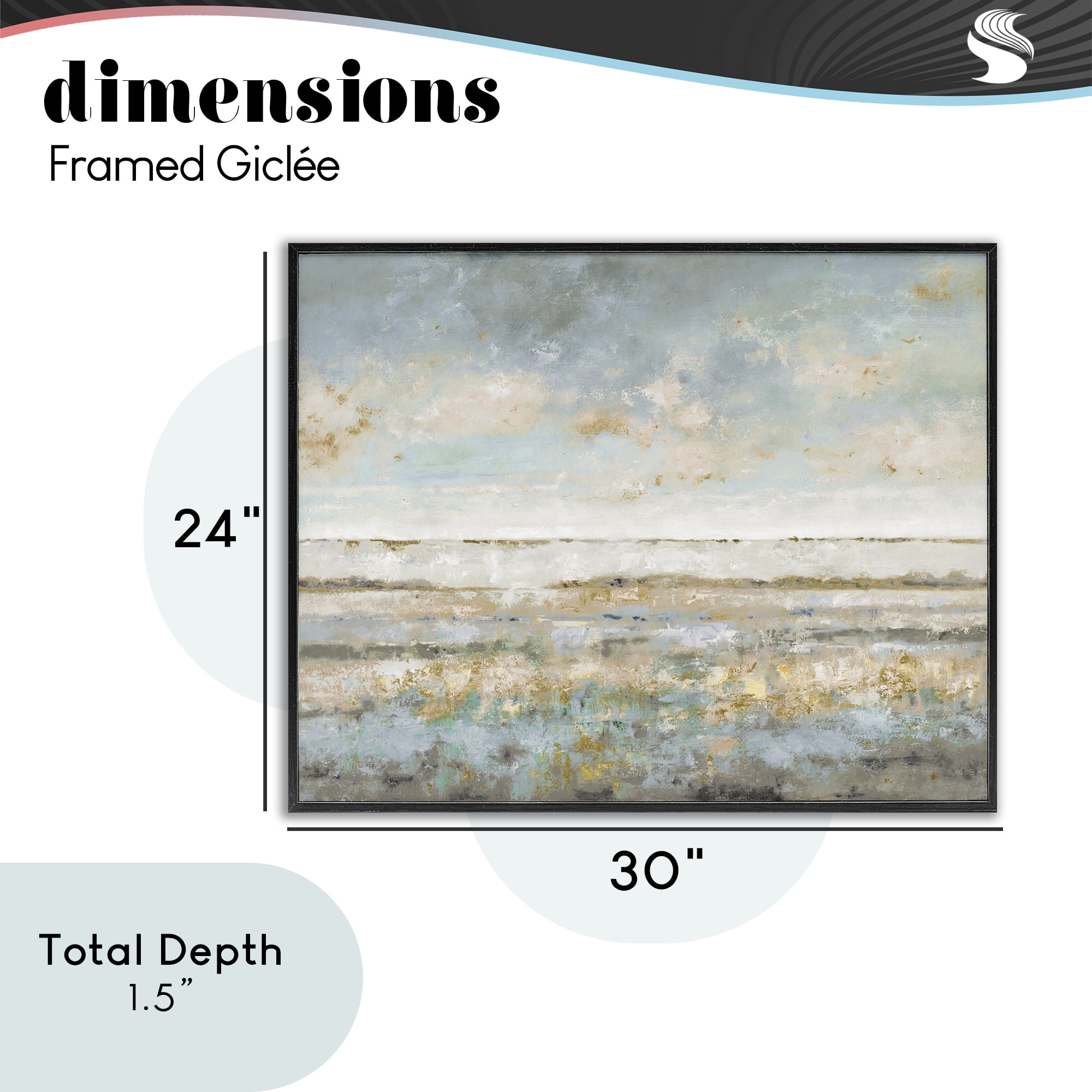 Stupell Industries Contemplative Mood Abstract Black Framed Giclee Art, design by Lorenzo Collective