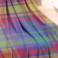 thumbnail image 3 of Multi Color Plaid Checkered Pattern Blanket,Comfortable Soft Flannel Throw Blanket,All Season,Warm Lightweight Blankets for Sofa Bed Couch Living Room Chair,30"x40", 3 of 4