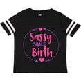 thumbnail image 3 of Inktastic Sassy Since Birth, Sassy, Sassy Girl, Arrow, Hearts Girls Toddler T-Shirt, 3 of 5
