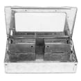 thumbnail image 1 of Trampa para ratones con ventana transparente, caja trampa para ratones de gran espacio, herramienta para matar roedores de alta capacidad, dispositivo de captura reutilizable, color blanco, 1 of 12