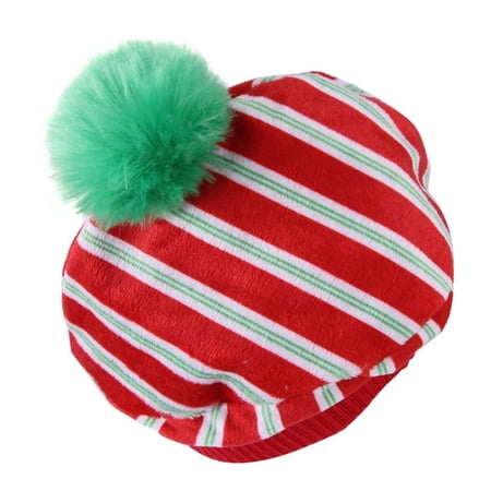 YongCo Small Pet Elastic Hat Wear Photography Dogs Striped Print Elastic Outdoor British Elastic for Dogs and Cats