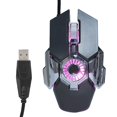 thumbnail image 1 of Computer Mouse RGB Gaming 6 Buttons Wired Gamer Mice for Laptop Desktop PC with FanGray, 1 of 4