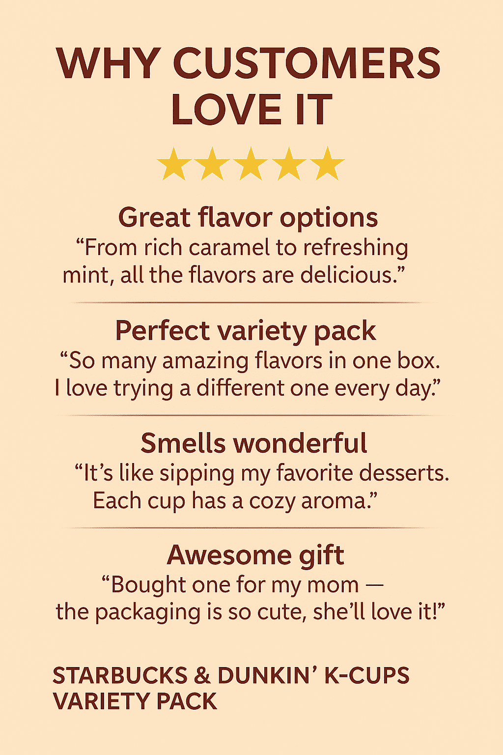 Dunkin & Starbucks Coffee Pods Variety Pack – 16 Count K-Cups Sampler – Includes Dark, Medium, Light & Flavored Roasts – Keurig Compatible Coffee Pods