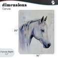 thumbnail image 4 of Stupell Industries Modern Majestic Spirit Horse Portrait Canvas Art, 16 x 20, by Svetlana Aleynikova, 4 of 8