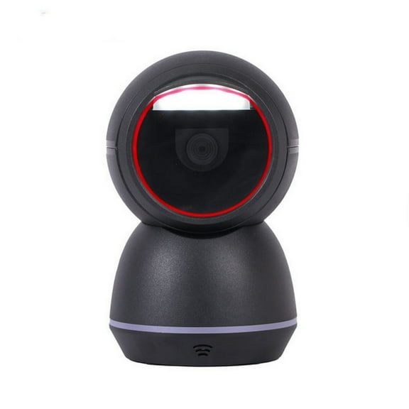 XIANJINO High Speed Square Desktop Barcode Scanner 1D 2D QR Code Bardcode Reader Accurate Code Scanning USB Interface Automatic Barcode Scanner for Supermarket Warehouse