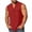Red, variant on SROBPTY Mens Tank Tops Solid Crew Neck Sleeveless Button Front Curved Hem with Pockets Casual Shirts for Daily Wear