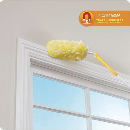 Swiffer Dusters Heavy Duty Extendable Handle Starter Kit (1 Handle, 3 Dusters)