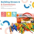Playlearn Large 816 Piece Straws Builders Construction Building Toy 8