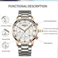 thumbnail image 3 of Nibosi New Men Watch Waterproof Top Brand Luxury Quartz Watch Men's Sports Fashion Casual Business Watch Relogio Masculino - Quartz Wristwatches, 3 of 7