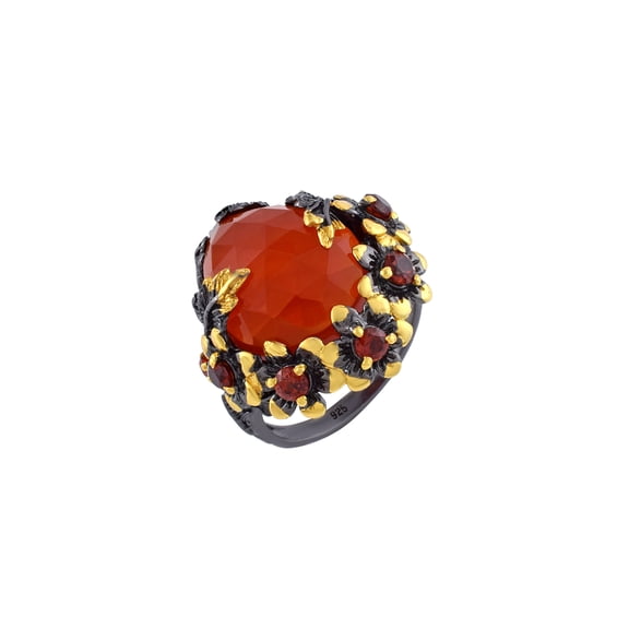 Carnelian Gemstone Ring