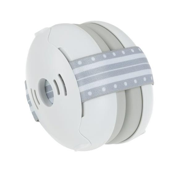 Nuby Soft Sounds Adjustable Earmuffs for Babies, White