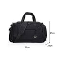 thumbnail image 3 of Bolsa De Ejercicios Oxford Fitness Bag Bolsas de gimnasio portátiles de gran capacidad para hombres y mujeres (negro) Sywqhk Para Estrenar, 3 of 7