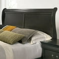 thumbnail image 2 of Furniture of America Jussy Transitional Solid Wood Twin Sleigh Bed in Gray, 2 of 6