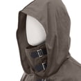 thumbnail image 6 of Medieval Hooded Cloak For Men, Renaissance Cowl Shawl Scarf, Halloween Festival Short Poncho Cape Accessories, 6 of 7