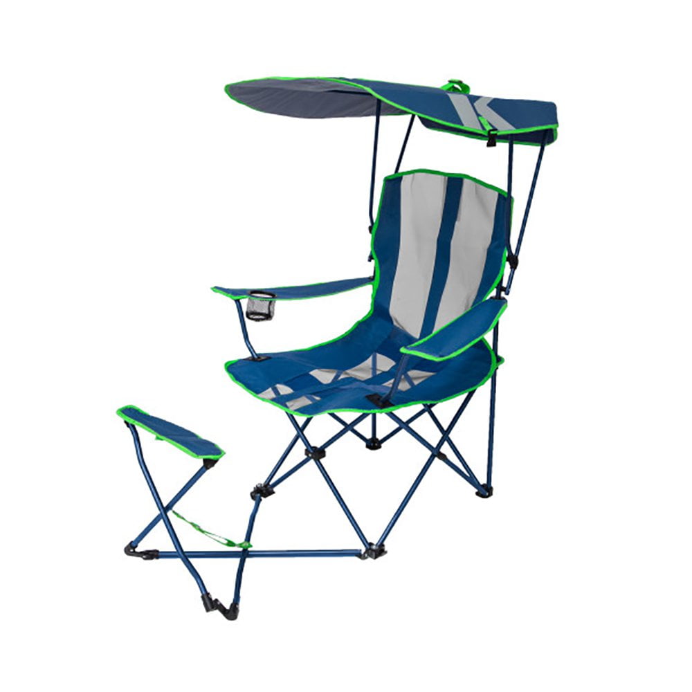 Kelsyus Original Canopy Chair with Ottoman Foldable Chair for Camping