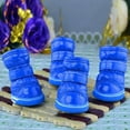 thumbnail image 3 of Waterproof Dog Boots Winter Pet Shoes  Outdoor Pet Snow Booties Cold Weather Paw Protector with Anti-Slip Sole for Small Medium Dogs 4 Pcs, 3 of 5