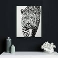 thumbnail image 4 of COMIO  Jaguar Leopard Canvas Wall Art Prints Black And White Animal Pictures Wall Art Decor Bathroom Bedroom Office Framed Artwork, 4 of 4