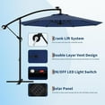 thumbnail image 3 of Yesurprise 10 FT Cantilever Umbrella Outdoor Offset Patio Umbrella with Easy Tilt Adjustment8 RibsUV Protection for Backyard LawnGarden and Poolside, 3 of 7