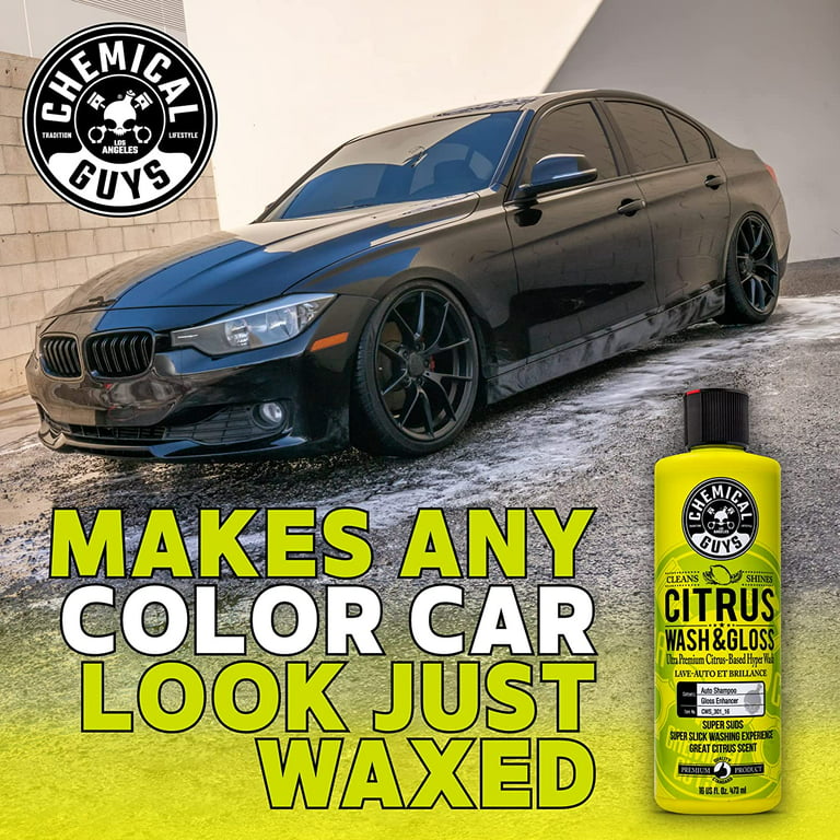 Chemical Guys - Citrus Wash and Gloss Car Wash Soap (64 oz) & After Wash  (16 oz)